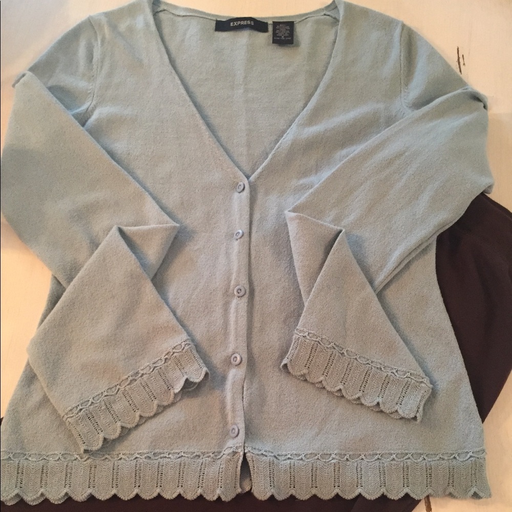 Express button up sweater